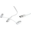 Kabelis USB Gembird USB-A - 1 m Baltas (CC-USB2-AMLM32-1M-W)