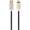 GEMBIRD CC-USB2R-AMLM-1M Gembird Premium guminis 8 kontaktų įkrovimo ir duomenų kabelis, 1m, juodas