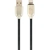 GEMBIRD CC-USB2R-AMLM-2M Gembird Premium guminis 8 kontaktų įkrovimo ir duomenų kabelis, 2m, juodas