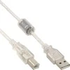 USB kabelis Gembird USB-A - USB-B 5 m Juodas (34555)