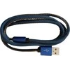 GEMBIRD CC-USB2J-AMCM-1M-BL Gembird Premium džinsai (džinsiniai) Type-C USB laidas su metalinėmis jungtimis, 1m, mėlynas