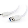 GEMBIRD CCP-USB3-AMCM-1M-W USB 3.0 kabelis į USB C tipo AM/CM 1m baltas