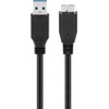 Inline Kabelis USB Goobay USB-A - microUSB 1 m Juodas (JAB-1355046)