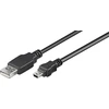 Kabelis USB Goobay USB-A - miniUSB 5 m Juodas (50769)