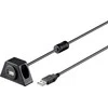 Goobay 2m USB 2.0 ilgintuvas su fiksuotu tvirtinimu