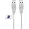 Kabelis USB Goobay USB-A - USB-A 2 m Pilka (JAB-758935)