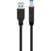 Kabelis USB Goobay USB-A - USB-B 0.25 m Juodas (JAB-1338780)