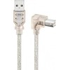 Goobay USB-A – USB-B USB laidas, 0,5 m skaidrus (JAB-758947)