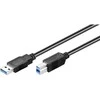Goobay USB-A – USB-B USB laidas, 1,8 m juodas (93655)