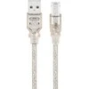 USB kabelis Goobay USB-A - USB-B 1.8 m Permatomas (JAB-758942)