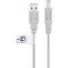 Kabelis USB Goobay USB-A - USB-B 2 m Pilka (50831)