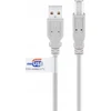 Kabelis USB Goobay USB-A - USB-B 3 m Pilka (50832)
