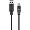 USB-C - USB-A 2.0 kabelis, juodas, 0,5 m, Goobay