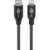 Goobay Lightning - USB-C laidas, 0,5 m, juodas