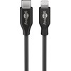 Goobay 39447 Lightning – USB-C™ USB įkrovimo ir sinchronizavimo kabelis | Goobay | USB-C prie „Lightning Apple Lightnin“ (8 kontaktų) | USB C