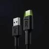 Green Cell Žalias Cell GREENCELL KABGC06 kabelis Žalias Cell Ray USB laidas - USB-C 120cm su žalias LED apšvietimu ir atrama