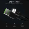 Green Cell Žalias Cell GREENCELL KABGC05 Kabelis Žalias Cell Ray USB-A - Lightning Baltas LED 120cm su Apple palaikymu