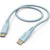 Hama Flexible, USB-C - USB-C, 1,5m, silikon, mėlyna