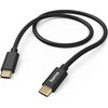 Hama Fabric USB-C- USB-C, nailonas, 1,5m, juoda