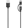 „Hama Micro-USB“ laidas „du viename“ su adapteriu prie USB-C USB 2.0 0,75 m