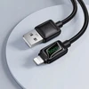 Laidas su LCD ekranu USB A į Lightning Hoco 2,4A 1,2 m U146 juodas