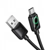 Laidas su LCD ekranu USB A į USB C Hoco 3A 1,2 m U146 juodas