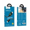 Cable with LCD USB C to Lightning Hoco PD 30W 1,2 m U146 juodas