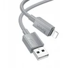USB A tipo į „Lightning“ tipo laidas Hoco 2,4A, 1 m, X107, pilka
