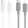 USB C - Lightning kabelis Hoco PD 27W 1 m X107 pilka