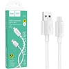 Cable USB A to Micro USB Hoco 2,4A 1 m X107 baltas