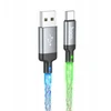 USB A į USB C laidas Hoco 3A 1 m U112 pilka
