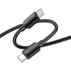Cable USB C to USB C Hoco 3A 60W 1 m X96 juodas