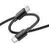 Cable USB C to USB C Hoco PD 6A 100W 1 m X96 juodas