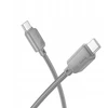 USB C į USB C laidas Hoco 3A 60W 1 m X113 pilka