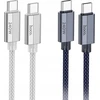 USB C į USB C laidas Hoco QC3.0 PD 5A 240W 1,8 m U134 tamsi mėlynas