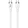 HyperDrive Kabelis hyper juice 240w silikoninis usb-c į usb-c laidas 2m - baltas