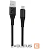 iLike ICM01 Izturīgs TPE USB uz Micro USB Universālais Lādētāja Kabelis 1m Melns