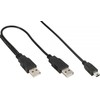Intos InLine 1,5 m USB A - Mini-B Y laidas