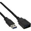 USB kabelis InLine USB-A - USB-A 2 m Juodas (B-35620)