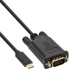 USB kabelis InLine USB-C - D-Sub (VGA) 2 m Juoda (64142)