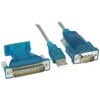 USB kabelis InLine USB-A - DB-9 1,8 m Skaidrus (33396)