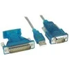USB kabelis InLine USB-A - DB-9 1,8 m Skaidrus (33396)