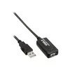 InLine USB 2.0 aktyvus plėtinys, kištukas A prie lizdo A - 5m