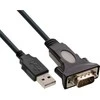 USB kabelis InLine USB-A - RS- 232 0,25 m Juodas (33306I)