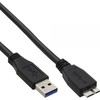 USB kabelis InLine USB-A - mikro B 0,5 m juoda (35405)