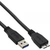 USB kabelis InLine USB-A - mikro B 0,5 m juoda (35405)