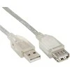 InLine USB 2.0 plėtinys, skaidrus - 5m