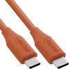 Kabelis USB InLine USB-C - USB-C 0.5 m Oranžinė