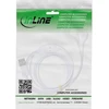 USB kabelis InLine USB-A - 2x USB-C 0,5 m Baltas