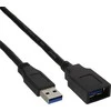 USB kabelis InLine USB-A - USB-B 1,5 m Juodas (35615)